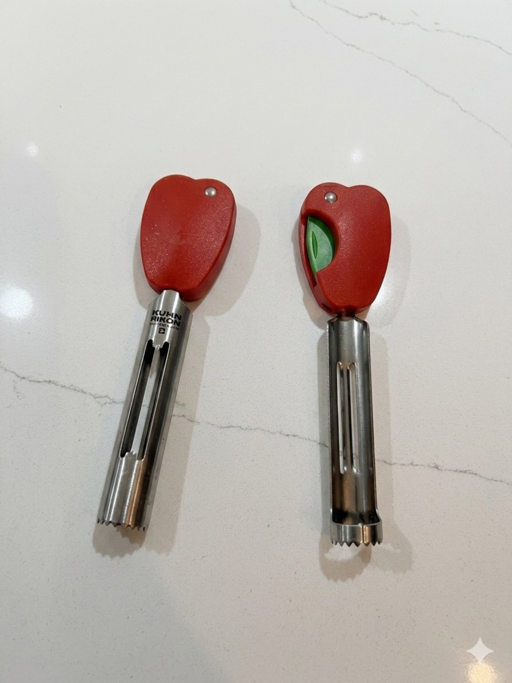 Kuhn Rikon Stainless Steel Apple Corers (Set of 2) – Brand New!